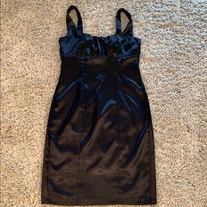 Black Satin Dress